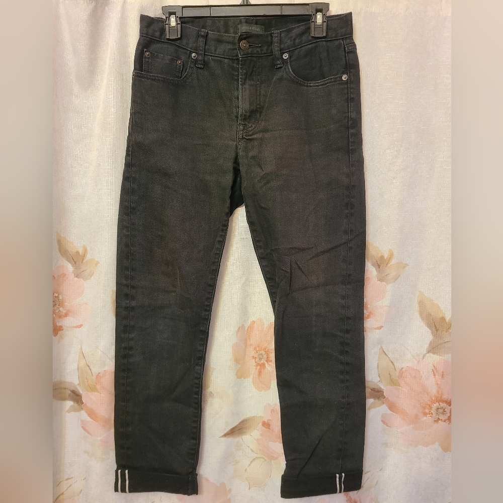Uniqlo black selvedge jeans 28 x 32